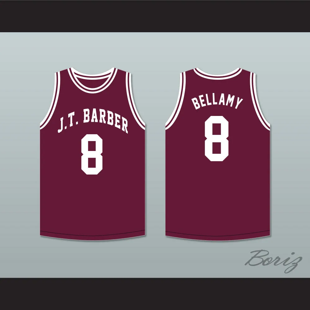 Walt Bellamy 8 J.T. Barber High School Warriors Maroon Basketball Jersey