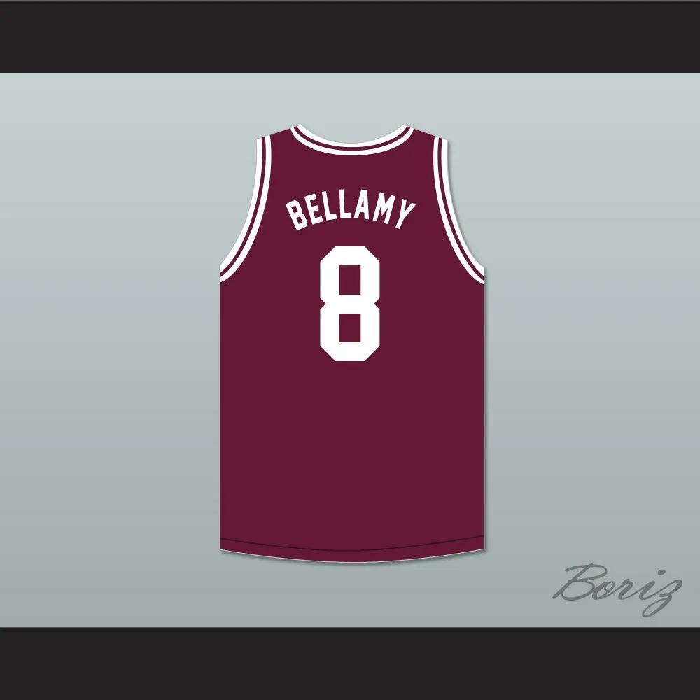 Walt Bellamy 8 J.T. Barber High School Warriors Maroon Basketball Jersey