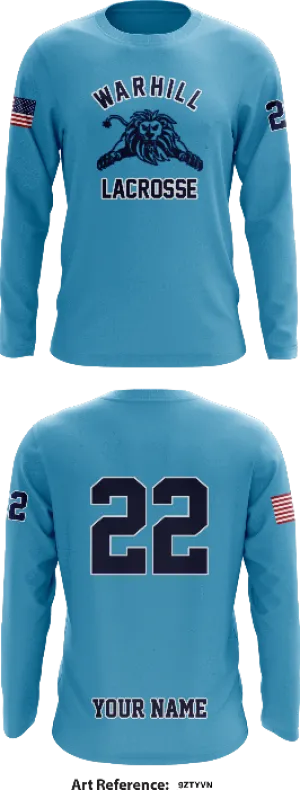 Warhill HS Lacrosse Team Store 1 Core Men's LS Performance Tee - 9ZTYVn
