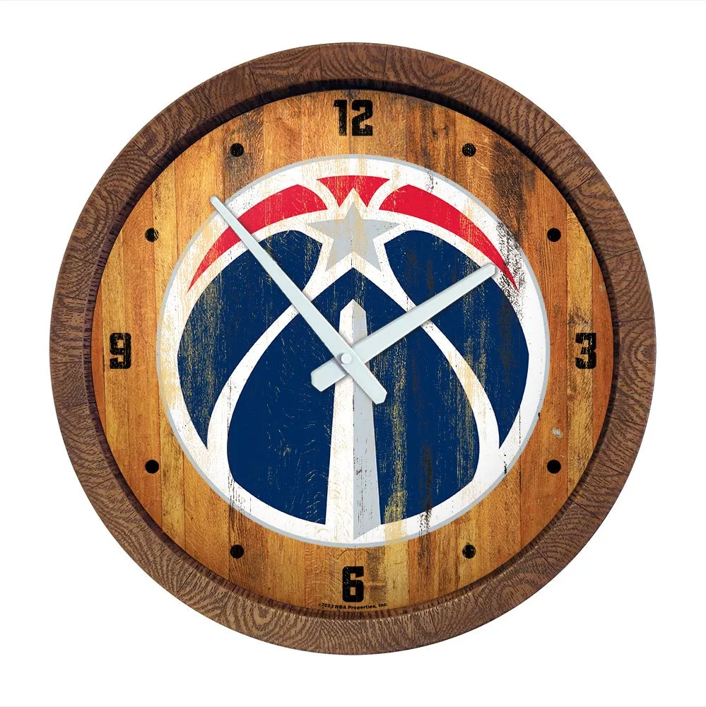 Washington Wizards: "Faux" Barrel Top Clock