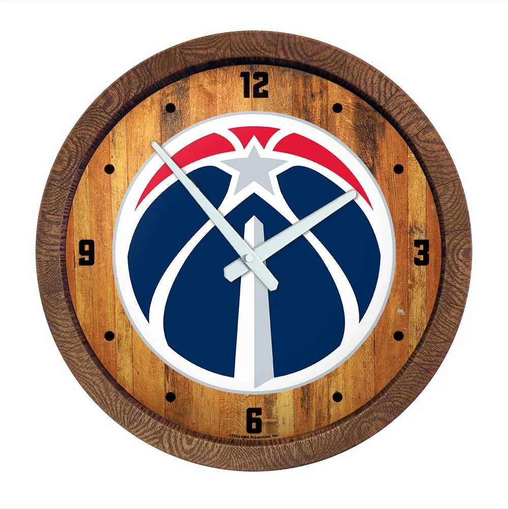 Washington Wizards: "Faux" Barrel Top Clock