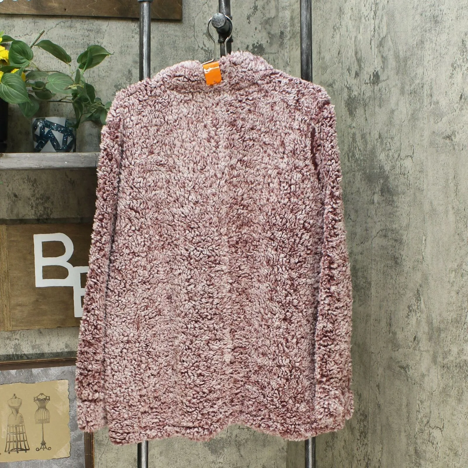 Weatherproof Vintage Women's 1/4 Zip Faux Fur Cozy Fleece Jacket