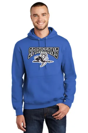 West McDowell Spartan Royal Blue Cotton Hoodie