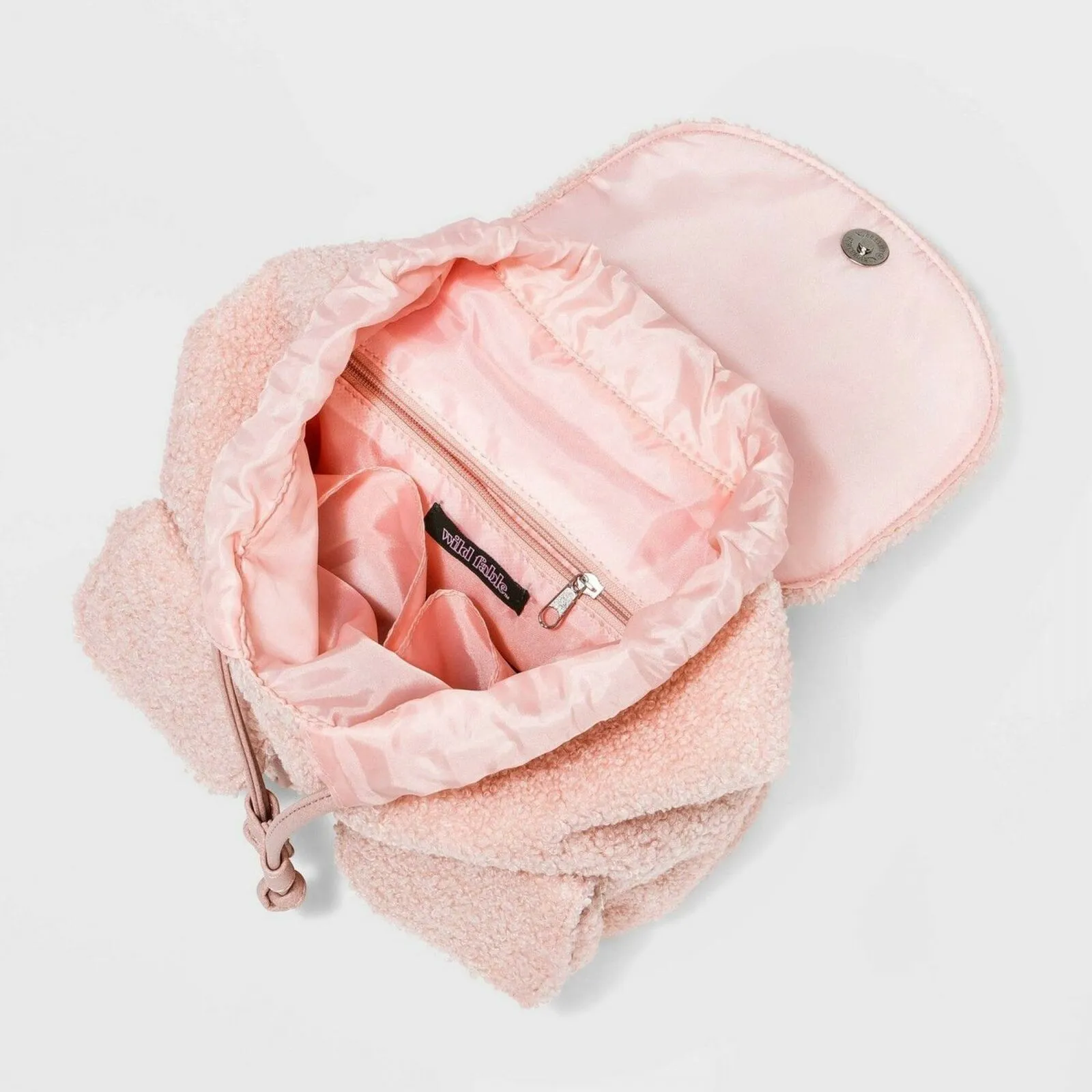 Wild Fable Drawstring Tab Closure Faux Fur Backpack