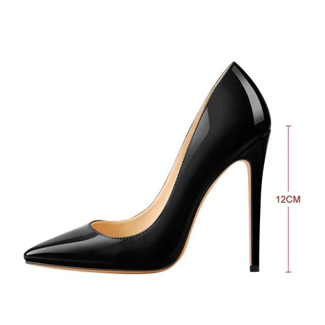 Women Sexy Pointed Toe High Heel Slip On Stiletto Pumps