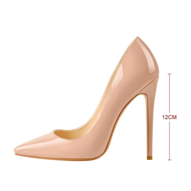 Women Sexy Pointed Toe High Heel Slip On Stiletto Pumps
