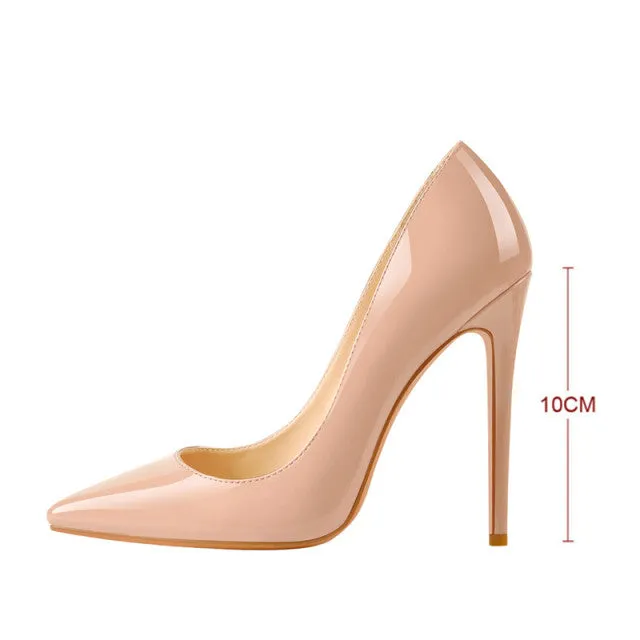 Women Sexy Pointed Toe High Heel Slip On Stiletto Pumps