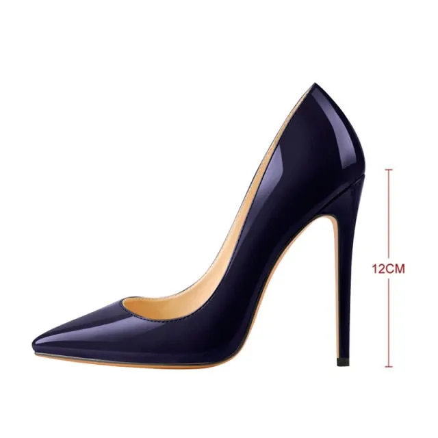 Women Sexy Pointed Toe High Heel Slip On Stiletto Pumps