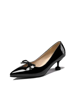 Women's Pointed Toe Knot High Heel Pumps