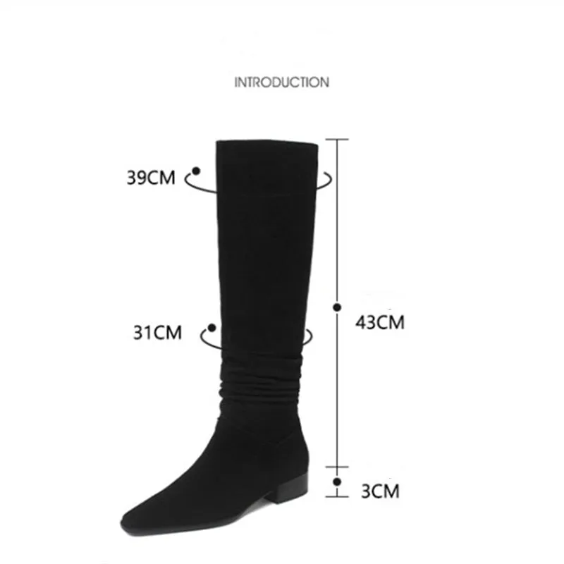Women's Retro Boots Square Toe Thick High Heel Shoes