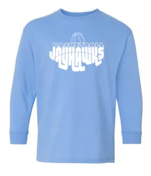 Youth Basketball-Jayhawks L.S w/name on back